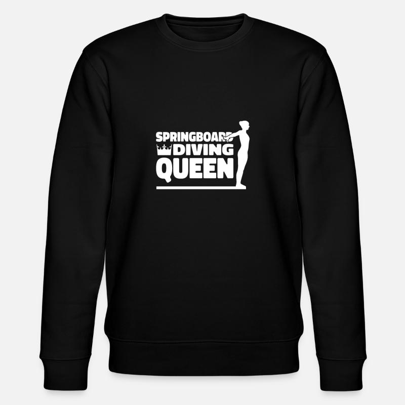 Diving Diver Queen - Stanley/Stella CHANGER Unisex Organic Sweatshirt - black
