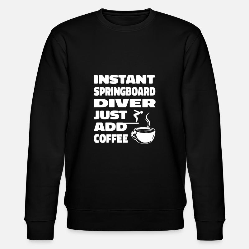 Turmspringen Turmspringer Kaffee - Stanley/Stella Unisex Bio-Sweatshirt CHANGER - Schwarz