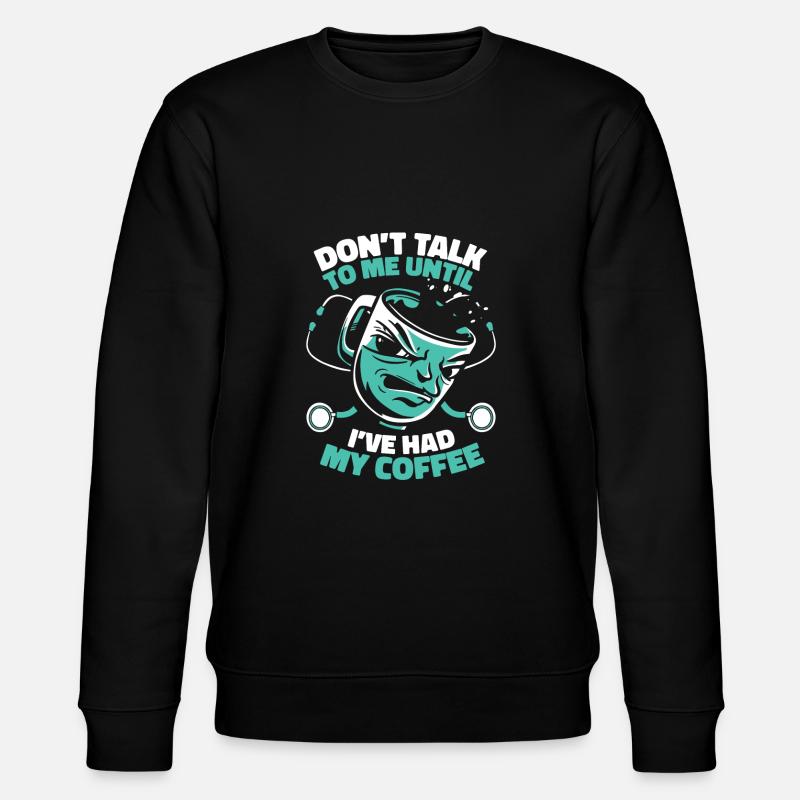 Krankenschwester Kaffee - Stanley/Stella Unisex Bio-Sweatshirt CHANGER  - Schwarz