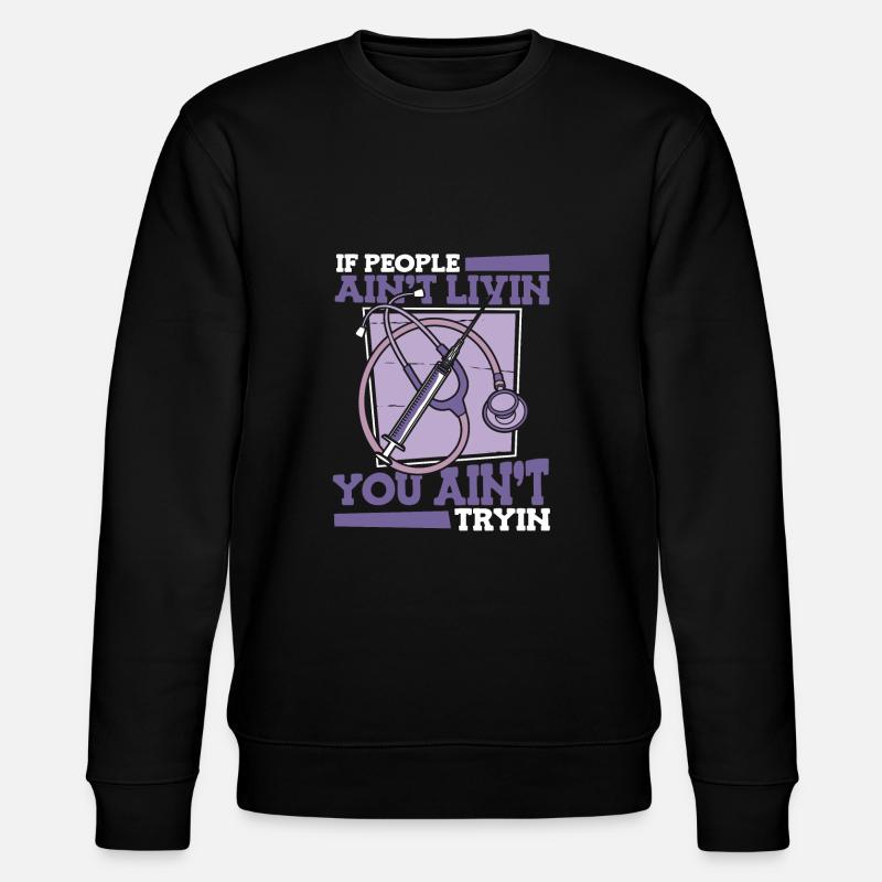 Stéthoscope infirmier - Sweat bio CHANGER Stanley/Stella Unisexe - noir