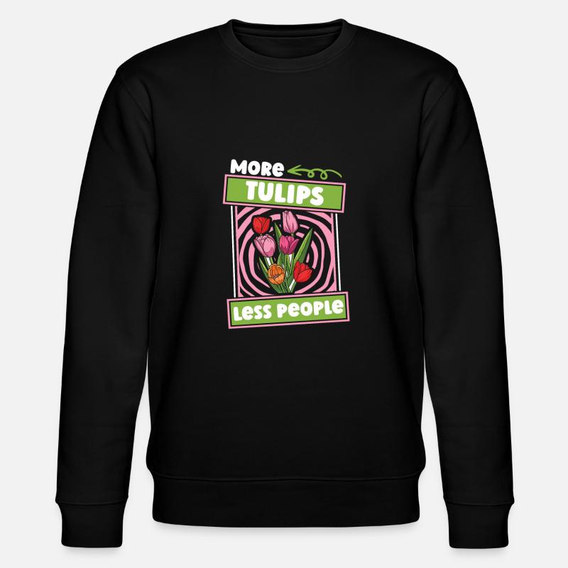Tulpen Lustig Tulpen - Stanley/Stella Unisex Bio-Sweatshirt CHANGER  - Schwarz