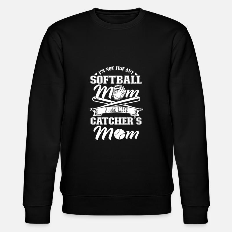 Softball Mom - Stanley/Stella CHANGER Unisex Organic Sweatshirt - black