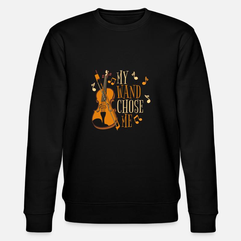 Baguette de violon - Sweat bio CHANGER Stanley/Stella Unisexe - noir