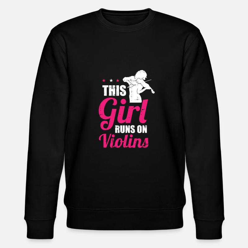 Violon Fille - Sweat bio CHANGER Stanley/Stella Unisexe - noir