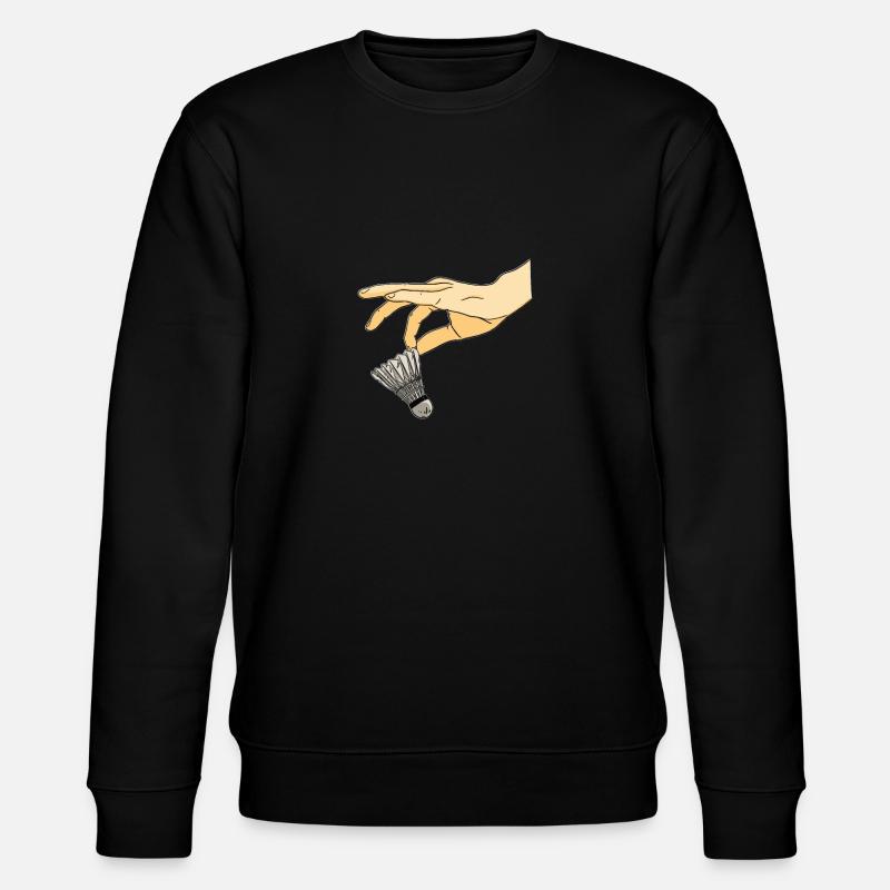 Badminton Federball - Stanley/Stella Unisex Bio-Sweatshirt CHANGER  - Schwarz