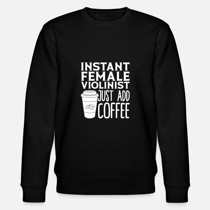 Violin Violin Coffee - Stanley/Stella CHANGER Unisex Organic Sweatshirt - black