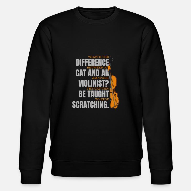 Violon Violon Drôle - Sweat bio CHANGER Stanley/Stella Unisexe - noir