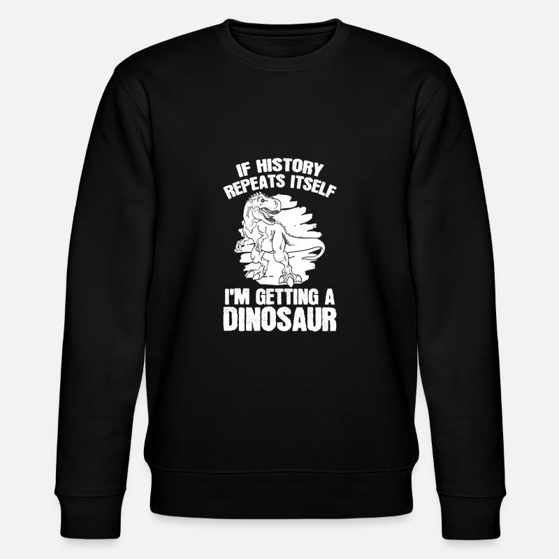 Dinosaur T Rex - Stanley/Stella CHANGER Unisex Organic Sweatshirt - black