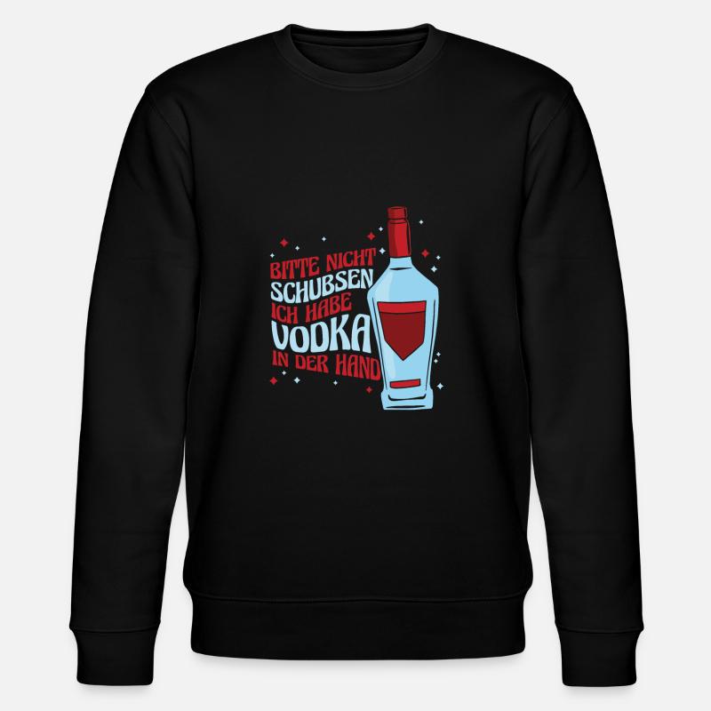 Vodka Wodka Witzig Wodka - Stanley/Stella Unisex Bio-Sweatshirt CHANGER  - Schwarz