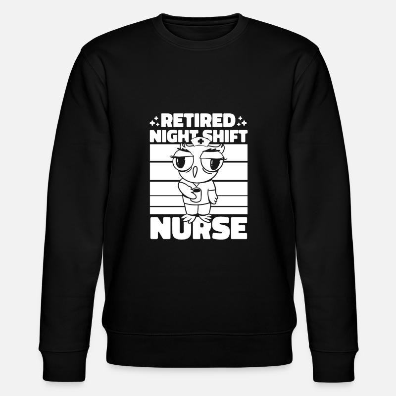 Nurse Night Shift - Stanley/Stella CHANGER Unisex Organic Sweatshirt - black