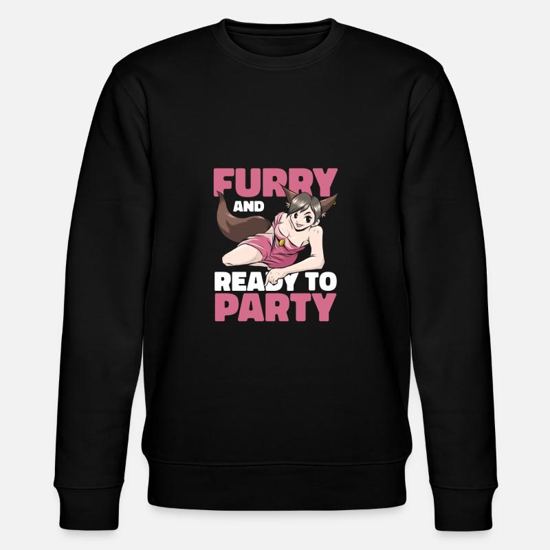 Furry Fandom Fursuits Party - Stanley/Stella Unisex Bio-Sweatshirt CHANGER  - Schwarz