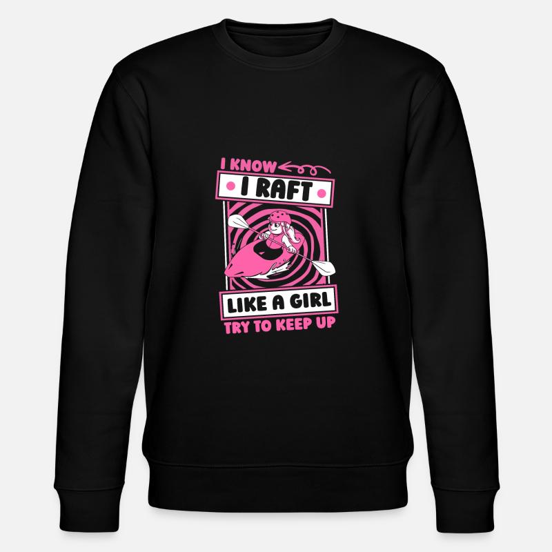 Rafting Mädchen - Stanley/Stella Unisex Bio-Sweatshirt CHANGER  - Schwarz