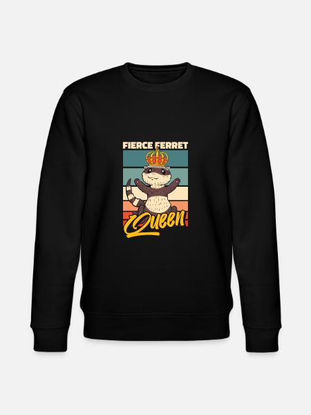 Ferret polecat queen - Stanley/Stella CHANGER Unisex Organic Sweatshirt - black