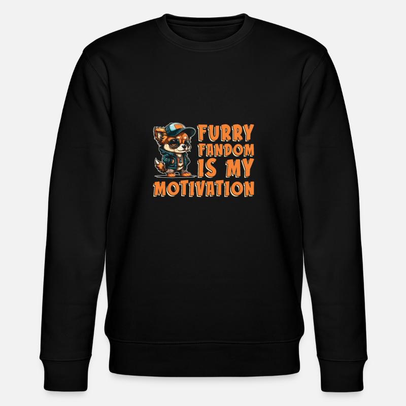 Furry Fandom Fursuits Mignon - Sweat bio CHANGER Stanley/Stella Unisexe - noir