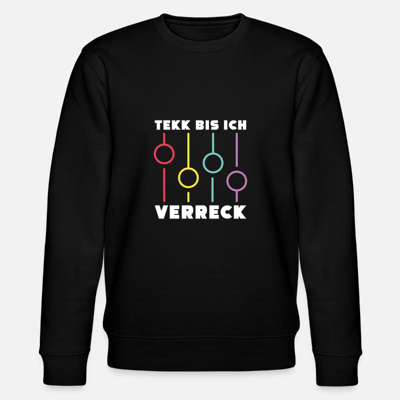 Techno Raver Hardtekk - Sweat bio CHANGER Stanley/Stella Unisexe - noir