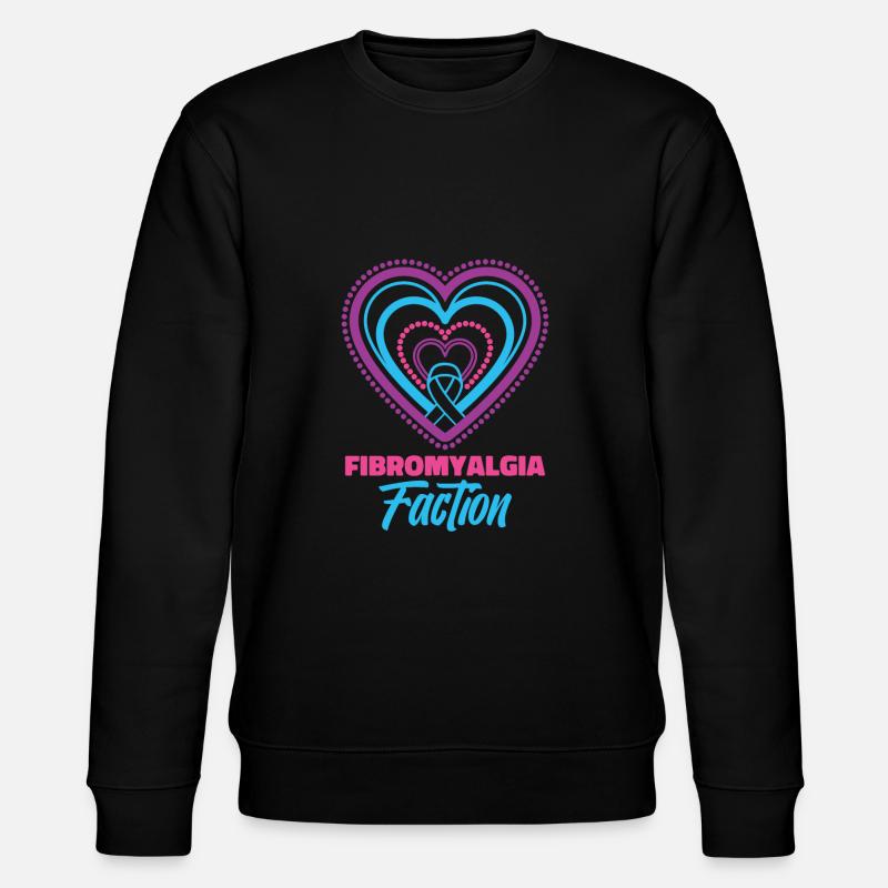 Fibromyalgie Rhumatisme Coeur - Sweat bio CHANGER Stanley/Stella Unisexe - noir