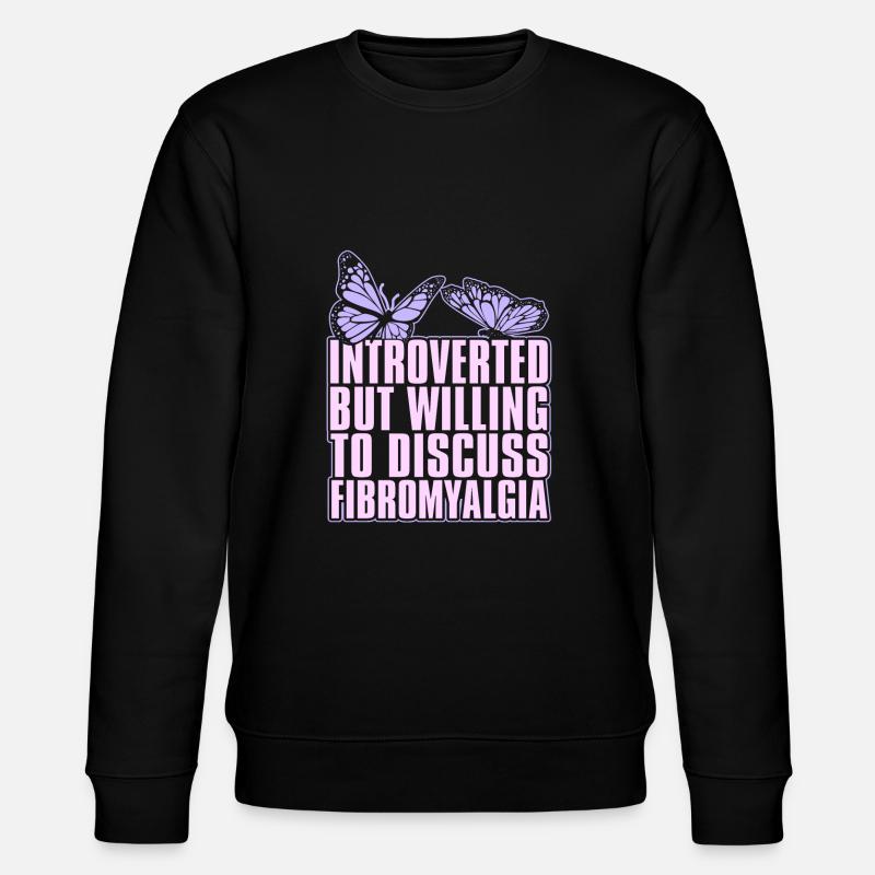 Fibromyalgia rheumatism butterfly - Stanley/Stella CHANGER Unisex Organic Sweatshirt - black