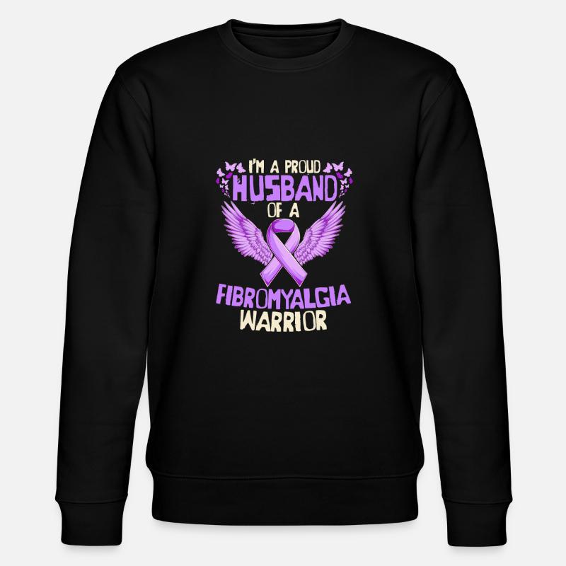 Fibromyalgie Rheuma Ehemann - Stanley/Stella Unisex Bio-Sweatshirt CHANGER  - Schwarz