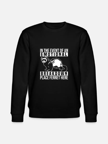 Ferret Iltis Funny - Stanley/Stella CHANGER Unisex Organic Sweatshirt - black