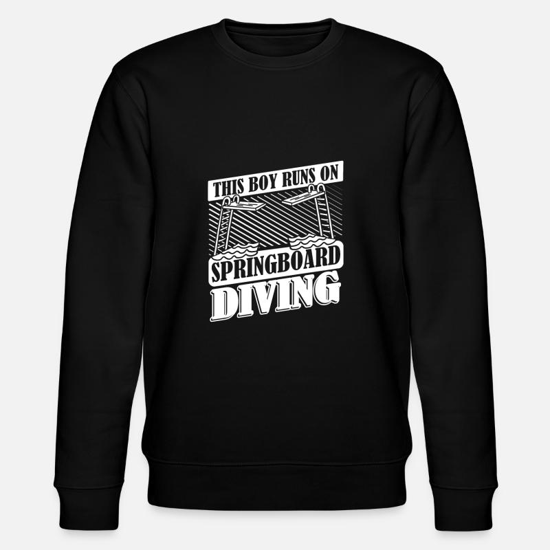 Diving Diving Boy - Stanley/Stella CHANGER Unisex Organic Sweatshirt - black