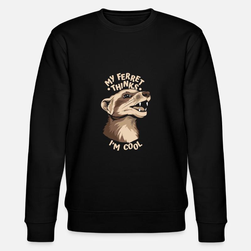 Ferret Iltis Cool - Stanley/Stella CHANGER Unisex Organic Sweatshirt - black