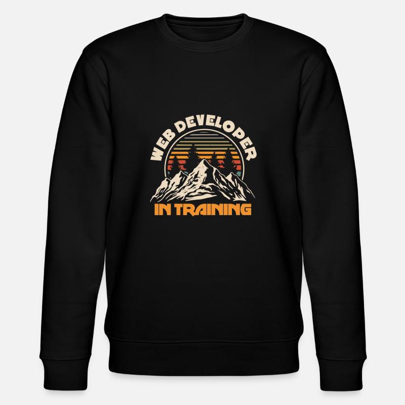 Web Entwickler Webdeveloper Berge - Stanley/Stella Unisex Bio-Sweatshirt CHANGER - Schwarz