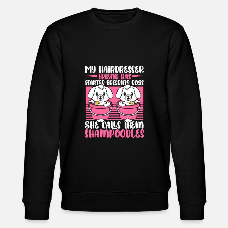 Coiffeur Coiffeur Chiens Coiffeur - Sweat bio CHANGER Stanley/Stella Unisexe - noir