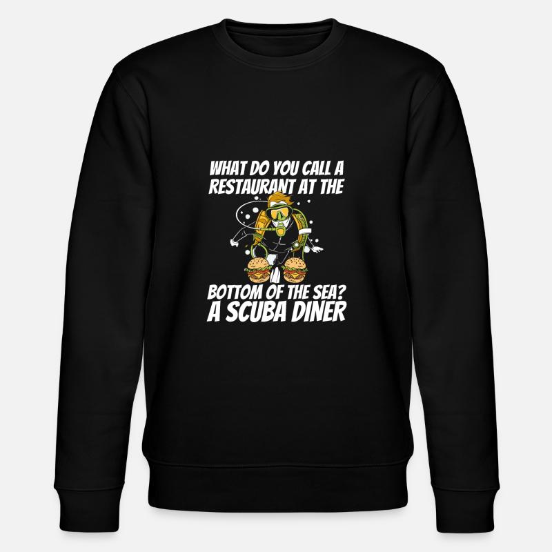 Diving Diver Commercial Diving - Stanley/Stella CHANGER Unisex Organic Sweatshirt - black