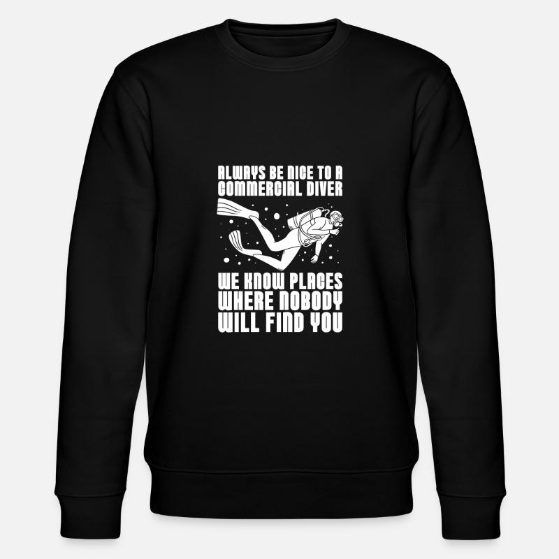 Plongeurs Plongée commerciale - Sweat bio CHANGER Stanley/Stella Unisexe - noir
