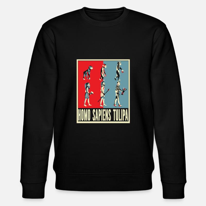 Tulpen Evolution Tulpen - Stanley/Stella Unisex Bio-Sweatshirt CHANGER - Schwarz