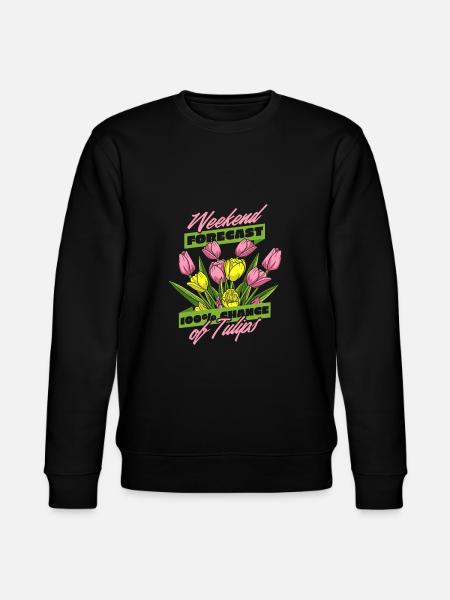 Tulips Funny Tulips - Stanley/Stella CHANGER Unisex Organic Sweatshirt - black