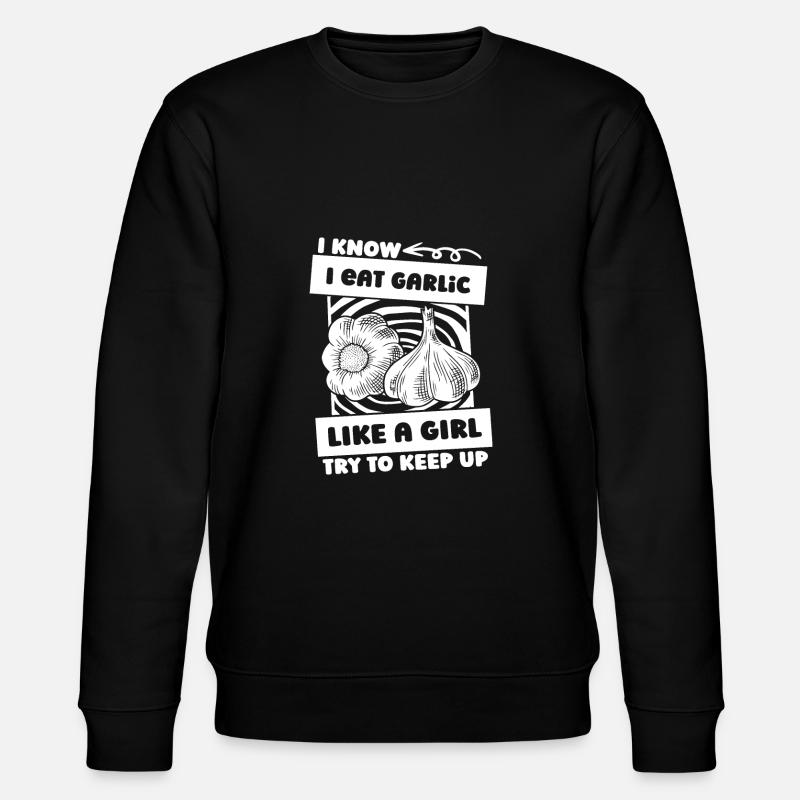 Garlic Garlic Knofi - Stanley/Stella CHANGER Unisex Organic Sweatshirt - black