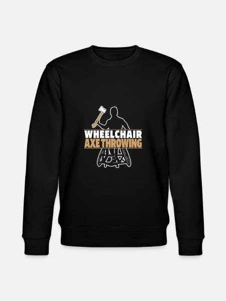 Axtwerfen Axtwerfer Rollstuhl - Stanley/Stella Unisex Bio-Sweatshirt CHANGER  - Schwarz