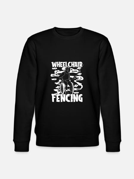 Fechten Fechter Rollstuhl - Stanley/Stella Unisex Bio-Sweatshirt CHANGER - Schwarz