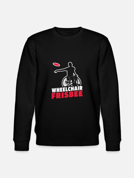 Frisbee Wheelchair - Stanley/Stella CHANGER Unisex Organic Sweatshirt - black