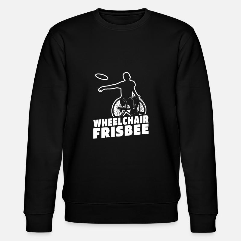 Frisbee Rollstuhl - Stanley/Stella Unisex Bio-Sweatshirt CHANGER  - Schwarz