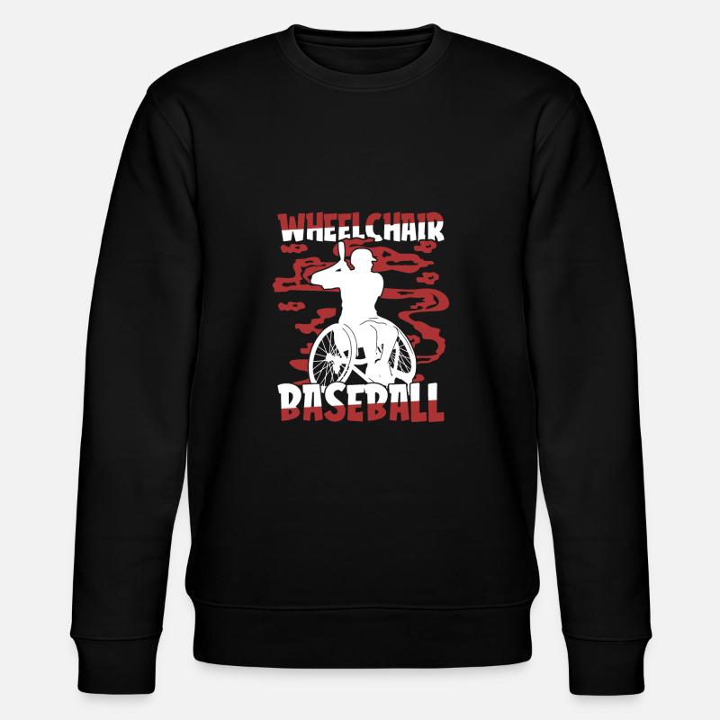 Fauteuil roulant de baseball - Sweat bio CHANGER Stanley/Stella Unisexe - noir