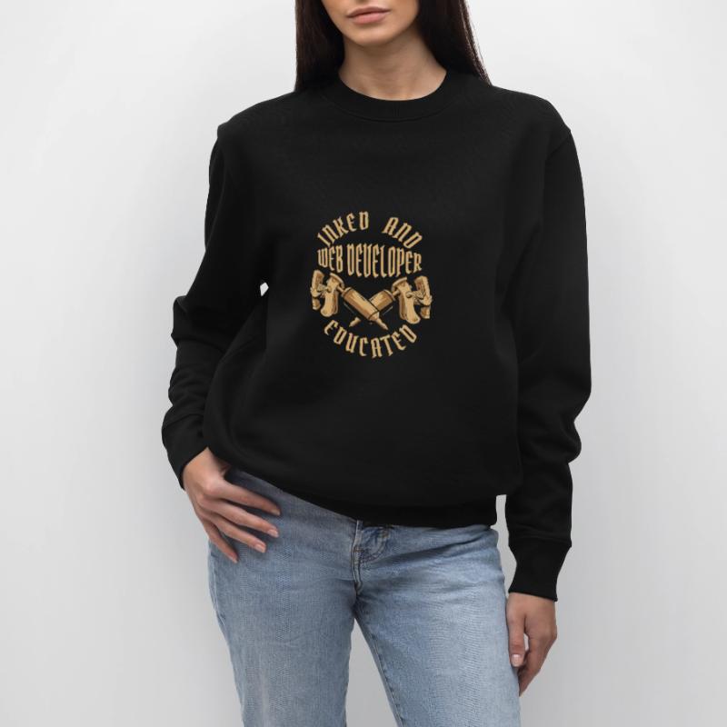 Web Developer Webdeveloper Tattoo Stanley/Stella CHANGER Unisex Organic Sweatshirt
