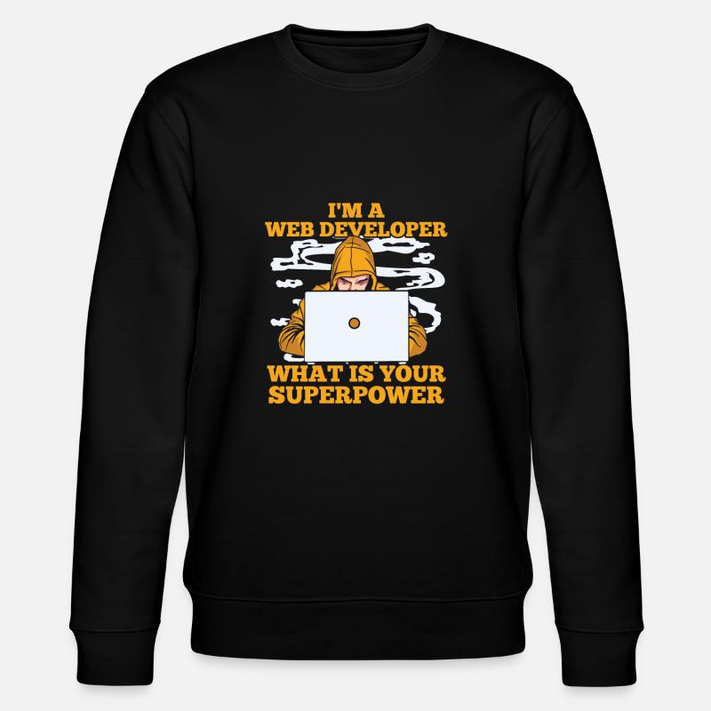 Web Developer Web Developer Zool - Stanley/Stella CHANGER Unisex Organic Sweatshirt - black