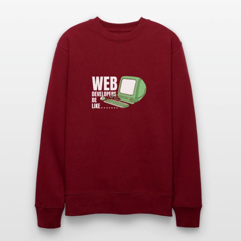 Web Developer Web Developer Funny Stanley/Stella CHANGER Unisex Organic Sweatshirt