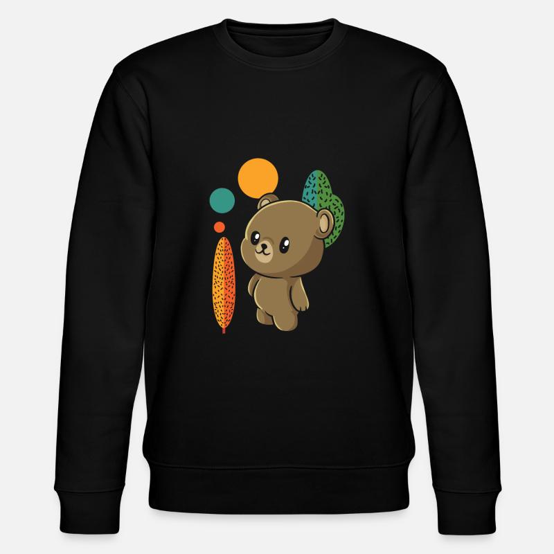 Ours brun Ours mignon - Sweat bio CHANGER Stanley/Stella Unisexe - noir