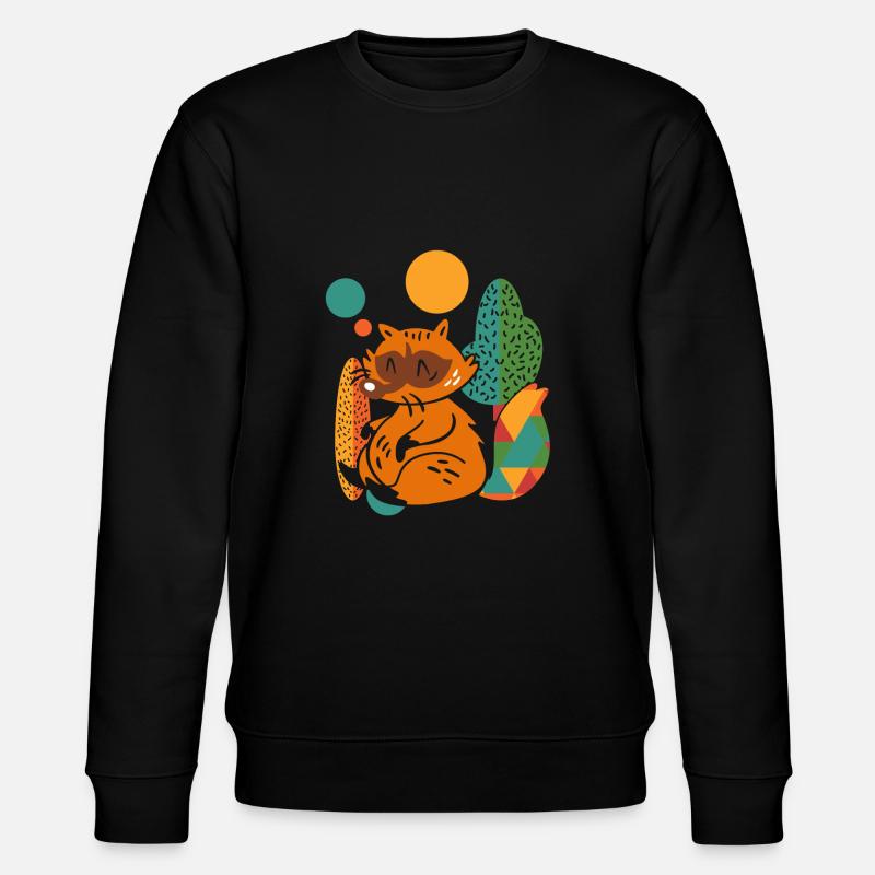 Raton laveur mignon - Sweat bio CHANGER Stanley/Stella Unisexe - noir