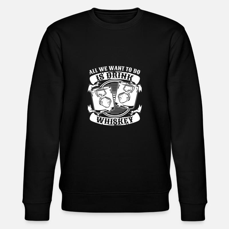 Whisky Whiskey - Stanley/Stella Unisex Bio-Sweatshirt CHANGER  - Schwarz