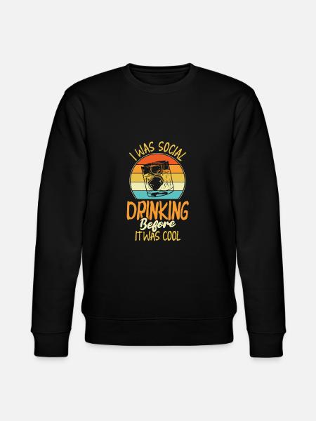 Whisky Whiskey Cool - Stanley/Stella CHANGER Unisex Organic Sweatshirt - black