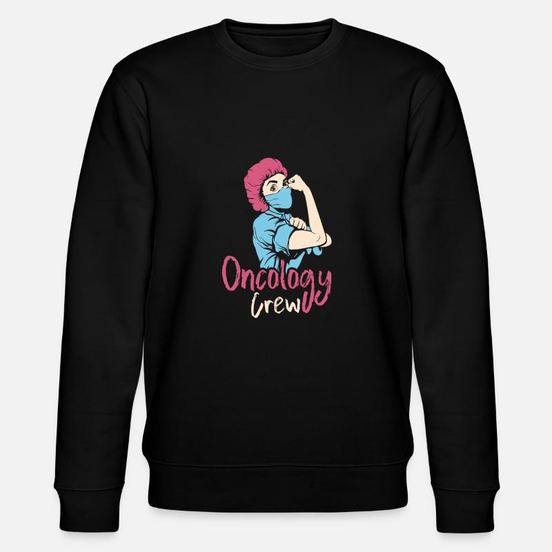 Nurse Cool Oncology Crew - Stanley/Stella CHANGER Unisex Organic Sweatshirt - black