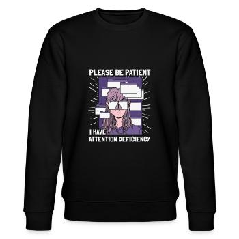 Psychologie Psychologe - Stanley/Stella Unisex Bio-Sweatshirt CHANGER  - Schwarz - Vorne - Nik (191cm) & Marisol (170cm)