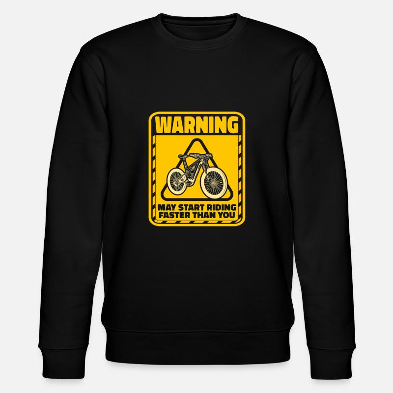 Avertissement de vélo électrique - Sweat bio CHANGER Stanley/Stella Unisexe - noir