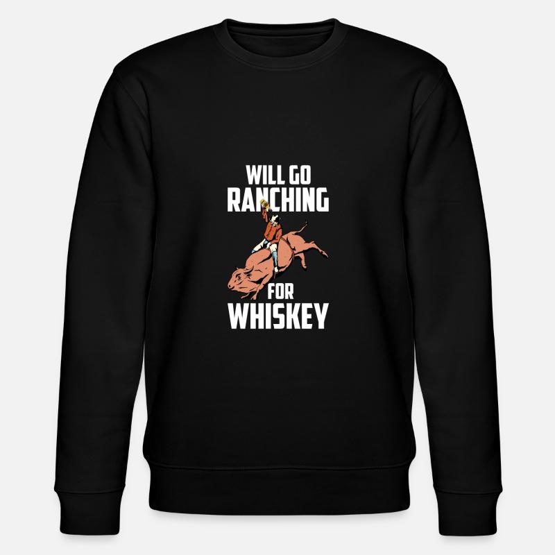 Rodeo Cowboy Whiskey Ranch Cowboy - Sweat bio CHANGER Stanley/Stella Unisexe - noir