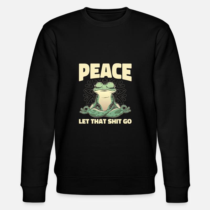 Buddha Buddhist Peace - Stanley/Stella CHANGER Unisex Organic Sweatshirt - black