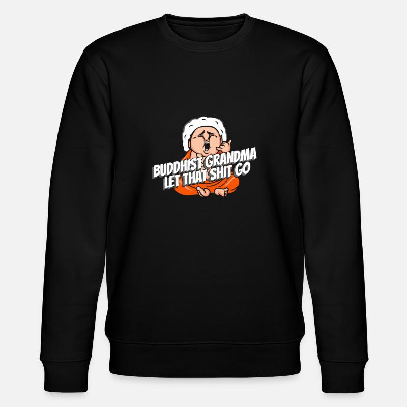 Bouddha bouddhiste drôle - Sweat bio CHANGER Stanley/Stella Unisexe - noir